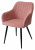 Стул BRANDY WZ2042-11 брусничный фактурный велюр/ черный каркас М-City