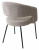 Фото: Стул SNUG WZ2042-04 серо-бежевый фактурный велюр / черный каркас, M-City Стул SNUG WZ2042-04 серо-бежевый фактурный велюр / черный каркас, M-City