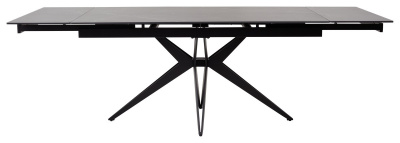 Стол FORIO 160 MATT BLACK MARBLE SINTERED STONE/ BLACK М-City