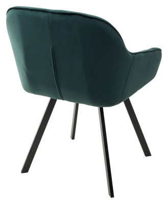 Стул GALE BLUVEL-78 GREEN, велюр/ черный каркас, поворот.360 град., М-City
