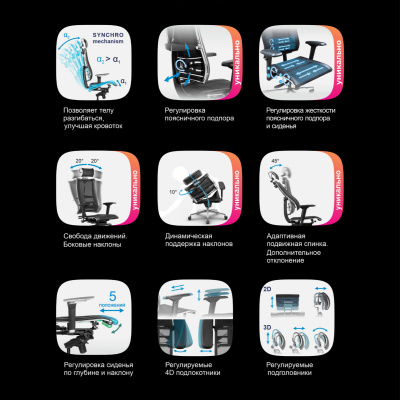 Кресло METTA Y 4D Free 0014402/МЕТТА 0017862