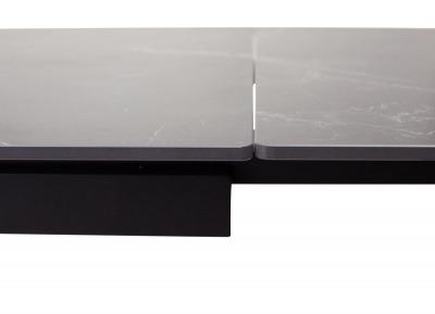 Стол FORIO 160 MATT BLACK MARBLE SINTERED STONE/ BLACK М-City