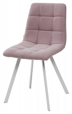 Стул CHILLI SQUARE UF860-04B сиреневый, ткань/ белый каркас М-City