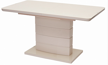 Стол ALTA 140 BEIGE  супер бежевое глянцевое