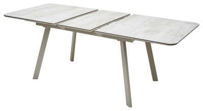 Стол ARUBA 140 BEIGE/ CAPPUCINO глазурованное стекло М-City