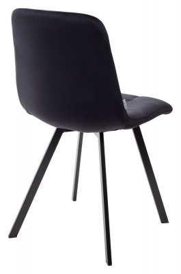 Стул CHILLI SQUARE BLUVEL-19 BLACK, велюр М-City