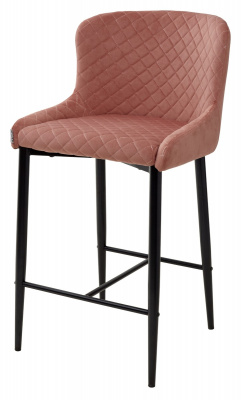Полубарный стул ARTEMIS BLUVEL-52 PINK (H=65cm), велюр М-City