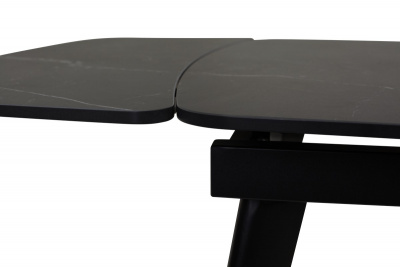 Стол ELIOT 120 MATT BLACK MARBLE SINTERED STONE/ BLACK М-City