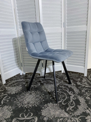 Стул CHILLI SQUARE BLUVEL-06 BLUE, велюр М-City
