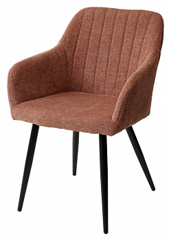 Стул BRANDY WZ2042-08 бронзовый фактурный велюр/ черный каркас М-City