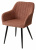 Стул BRANDY WZ2042-08 бронзовый фактурный велюр/ черный каркас М-City