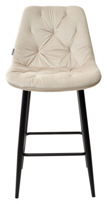 Полубарный стул YAM G062-03 светлый беж, велюр (H=65cm) М-City