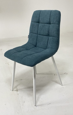 Стул CHILLI UF860-12B зеленый хром, ткань/ белый каркас М-City