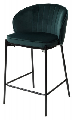 Полубарный стул WENDY BLUVEL-78 GREEN (H=65cm), велюр М-City
