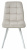 Стул CHILLI SQUARE G108-06 серебристо-серый/ белый каркас, велюр М-City