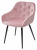 Стул BREEZE G108-15 пепел розы, велюр/ черный каркас М-City