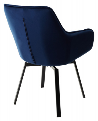 Стул MAVERICK BLUVEL-86 NAVY BLUE/ черный каркас, поворот.360 град.М-City