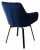 Фото: Стул MAVERICK BLUVEL-86 NAVY BLUE/ черный каркас, поворот.360 град.М-City Стул MAVERICK BLUVEL-86 NAVY BLUE/ черный каркас, поворот.360 град.М-City