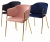 Фото: Стул DILL BLUVEL-86 NAVY BLUE, велюр/ золотой каркас, М-City Стул DILL BLUVEL-86 NAVY BLUE, велюр/ золотой каркас, М-City