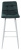 Барный стул LECCO UF910-14 DARK GREEN, велюр/белый каркас М-City