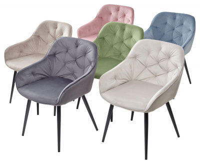 Стул BREEZE G108-27 террариумный мох/ черный каркас, велюр М-City