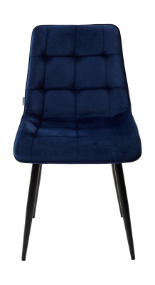 Стул CHIC BLUVEL-86 NAVY BLUE / черный каркас М-City