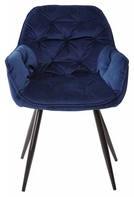 Стул MALTA BLUVEL-86 NAVY BLUE, велюр M-City