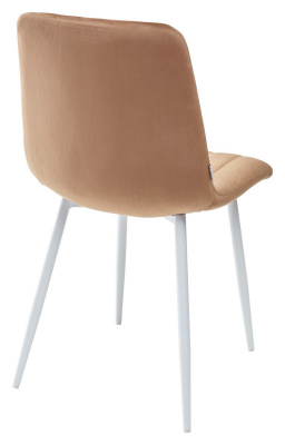 Стул DUBLIN G108-72 тоффи, велюр / белый каркас М-City