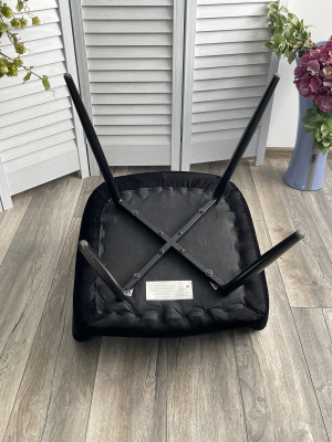 Стул PERU BLUVEL-19 BLACK, велюр M-City