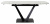 Стол ALATRI 120 GLOSS STATUARIO WHITE SINTERED STONE / BLACK М-City