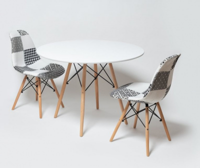 Стул MODERN-623C PATCHWORK-BW, ткань  М-City