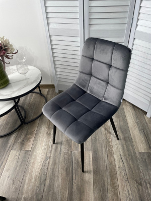 Стул CHILLI BLUVEL-14 GREY, велюр М-City