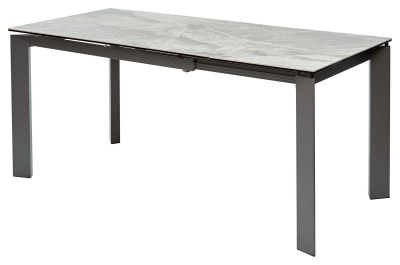 Стол CORNER 120 ITALIAN DARK GREY Серый мрамор глянцевый, керамика/ GREY1 М-City