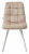 Стул CHILLI SQUARE PK6015-10(VBP210) античный бежевый, велюр/ белый каркас М-City