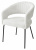 Стул SNUG WZ2042-18 белая галька, фактурный велюр / черный каркас, M-City