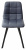 Стул CHILLI SQUARE HK017-09 серо-черничный, PU/ черный каркас М-City