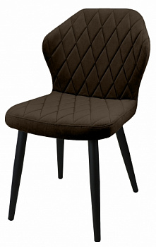 Стул Бергамо Catania Brown/черный каркас