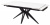 Стол FORIO 160 MATT WHITE MARBLE SINTERED STONE/ BLACK М-City