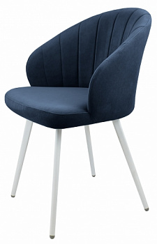 Стул Камино Catania Dark Blue/белая опора