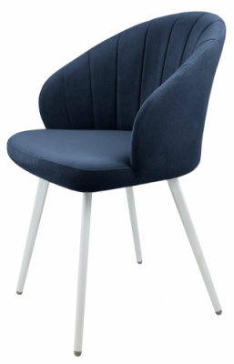 Стул Камино Catania Dark Blue/белая опора