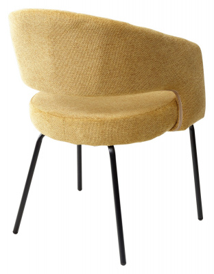 Стул SNUG WZ2042-05 горчичный фактурный велюр / черный каркас, M-City