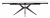 Стол FORIO 160 MATT WHITE MARBLE SINTERED STONE/ BLACK М-City