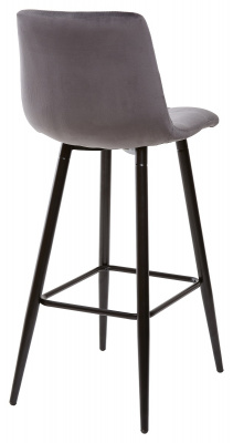 Барный стул LECCO UF910-05 DARK GREY, велюр, 4 шт./2 кор. М-City