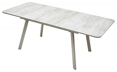 Стол ARUBA 140 BEIGE/ CAPPUCINO глазурованное стекло М-City