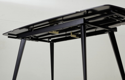 Стол ELIOT 120 MATT BLACK MARBLE SINTERED STONE/ BLACK М-City