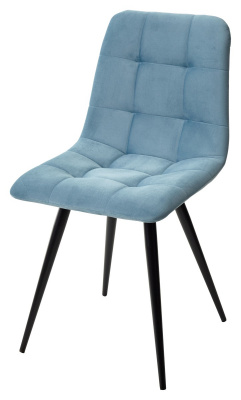 Стул CHILLI-Q бирюзовый #H52, велюр / черный каркас, 4 шт/ 1 к, М-City