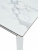 Стол CORNER 120 HIGH GLOSS STATUARIO керамика/ белый каркас М-City