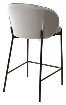 Полубарный стул WENDY BLUVEL-03 LIGHT GREY (H=65), велюр М-City