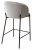 Полубарный стул WENDY BLUVEL-03 LIGHT GREY (H=65), велюр М-City