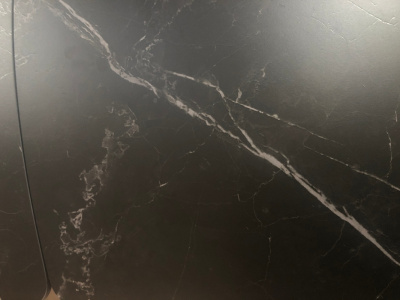 Стол ALATRI 120 MATT BLACK MARBLE SINTERED STONE / BLACK М-City